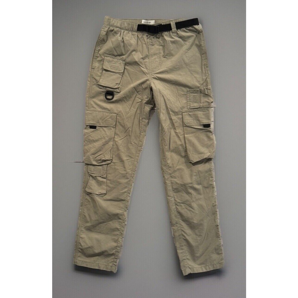 Urban Outfitters Mens Utility Belted Cargo Pant Sz M Beige Khaki Hiking Gorpcore